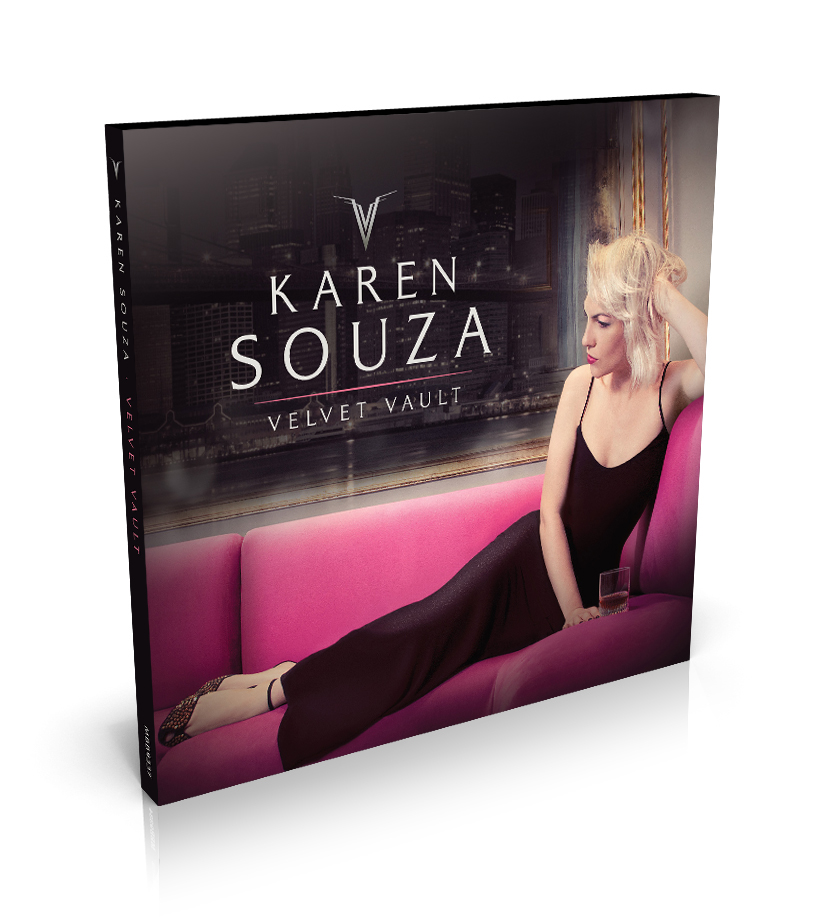 KAREN SOUZA - Velvet Vault - CD COVER 3D